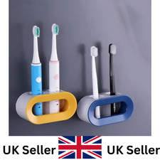 Electric Toothbrush Holder – Double Hole Wall-Mounted Self-Adhesive Bathroom Rac