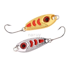 10pcs Mini Spoon Bait Fishhook 1.5g 2.5g 3.5g Bass Pike Trout Micro Metal Lure