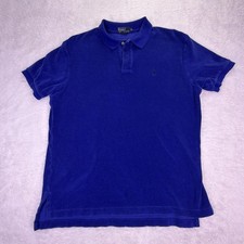 Vintage Polo Ralph Lauren Royal Blue Terry Cloth Polo Shirt Men  s XL