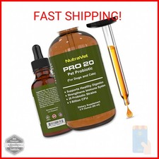 Probiotics for Dogs and Cat Probiotics - 120 Servings 1/2ml . 100 Natural Dige