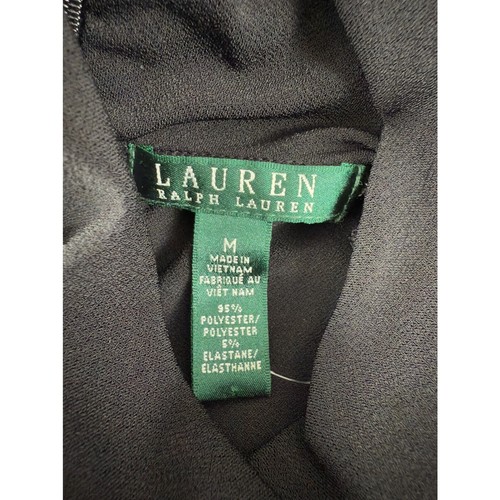 Lauren Ralph Lauren Sz M Turtleneck Stretch Tassel Tie Sleeveless Dress NWT Mini - Picture 7 of 11