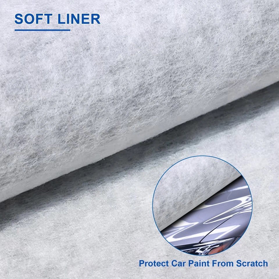 Cubierta de media coche parabrisas cubierta de nieve para sedán SUV anti-UV impermeable 6 capas Foto 3 de 4