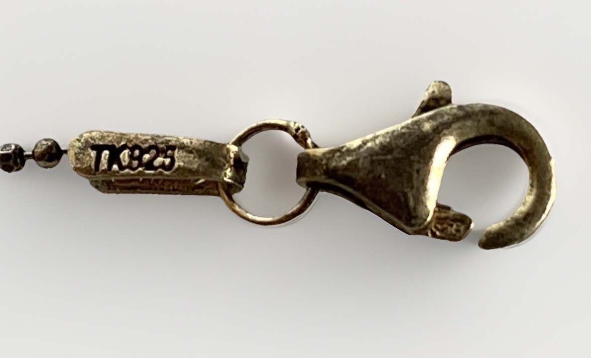 Adjustable Sterling Silver Necklace, Tiny Rainbow… - image 5