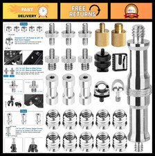Camera Tripod Adapter Set - 26 Pack 1/4" to 3/8" Screw Mounts Hot Shoe Adapter