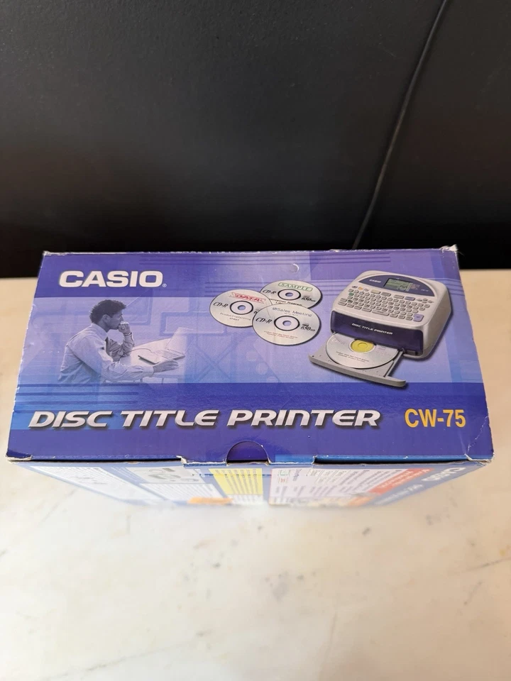 Casio CW-75 Label Thermal Printer Disc Title Printer Standalone/USB Qwerty - Image 3 of 4