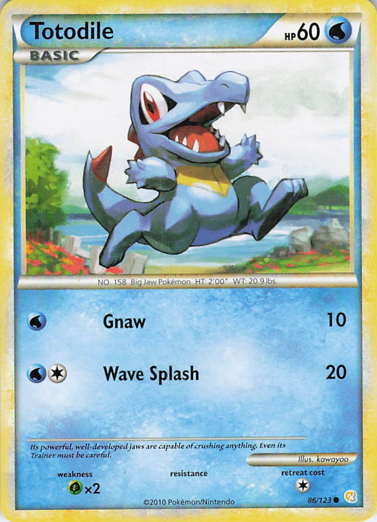 Totodile Common HeartGold SoulSilver 86/123 LP