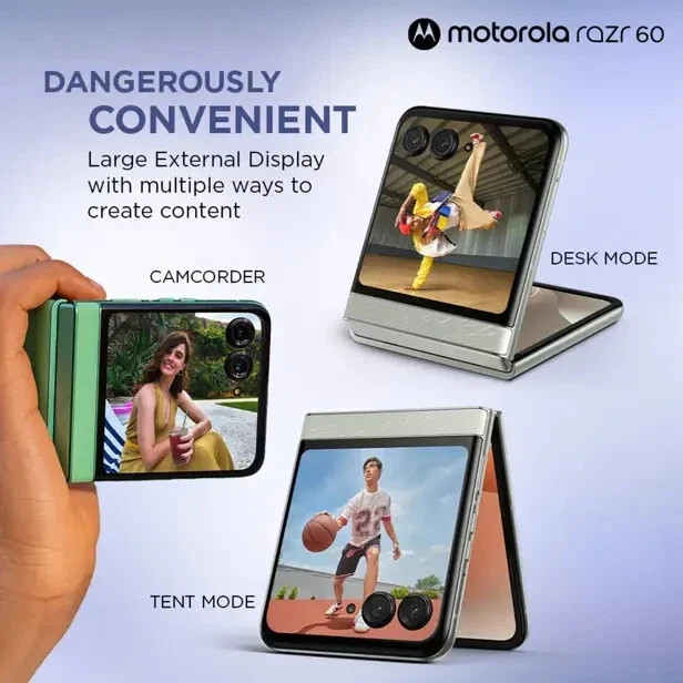 MOTOROLA Razr 60 (Lightest Sky, 256 GB) (8GB RAM)-GLOBAL VERSION