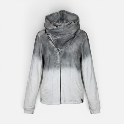 KHUJO women's sweat jacket model: hoodie Hazal gray/white M