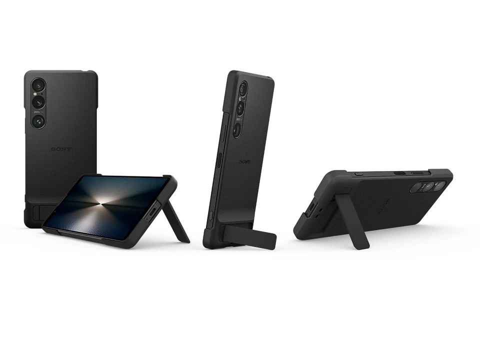 Genuine Style Cover Case with Stand For SONY Xperia 1VI -XQZ-CBEC -BLACK - Image 2 of 4