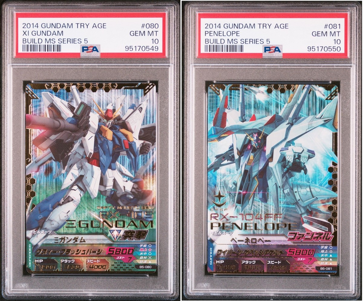 PSA10 B5-080/B5-081 Ξ Quess Gundam Penelope Gundam Tryage Card | eBay