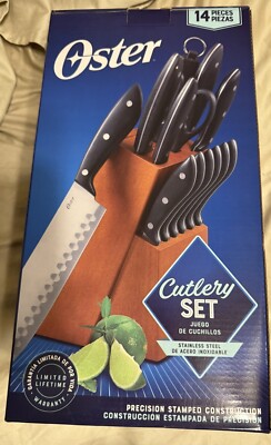 Oster knife set 14 pieces and block