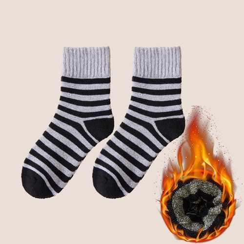 5 Pairs Thicken Cashmere Socks Winter Casual Wool Soft Warm Socks Men Sport - Picture 16 of 22