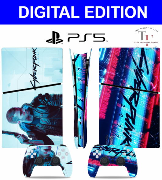 PS5 Slim Skin Sticker + Controller Vinyl Wrap - Exclusive Design