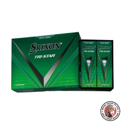 Dunlop Srixon TRI-STAR4 Golf Balls 2024 Model Royal Green 1 Dozen