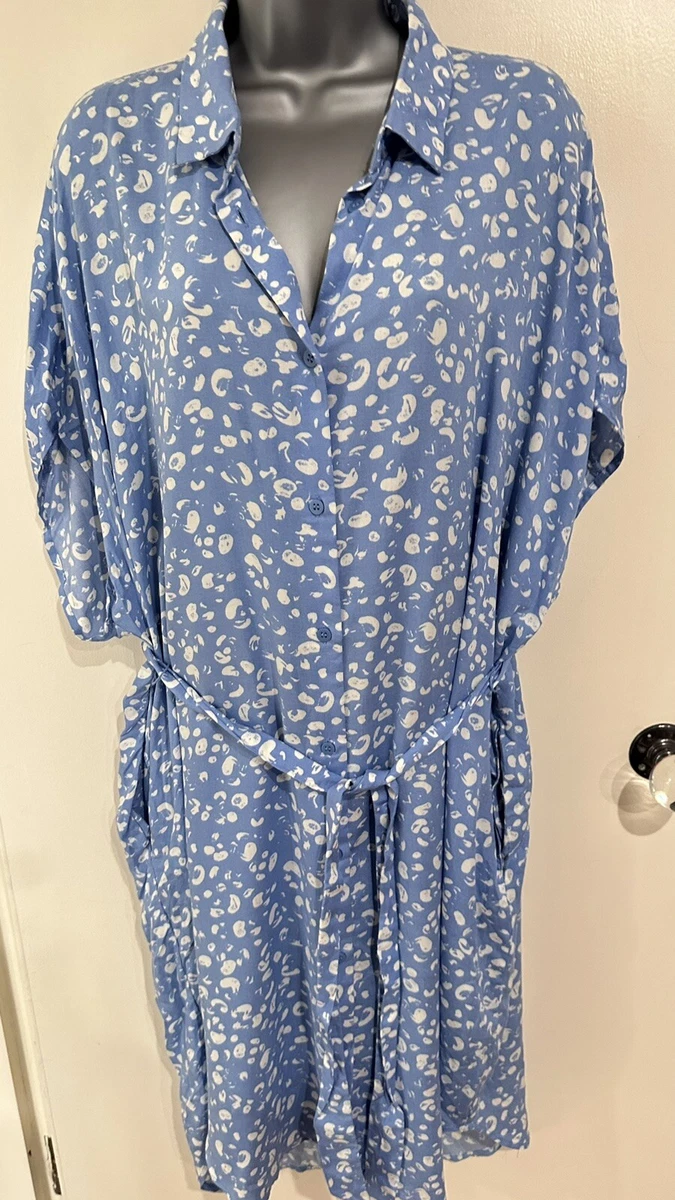 Belted shirt dress monki cheap