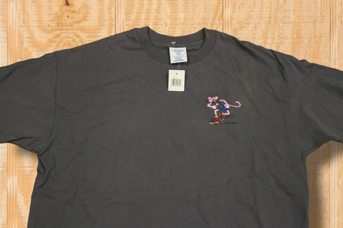 Vintage 1998 Pink Panther XL Roller Skating College Ware Single Stitch T-Shirt - Picture 3 of 8