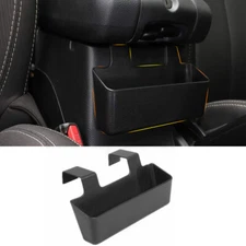 Armrest Storage Box Coin Organizer Accessories for Jeep Wrangler JK 11-17 Black