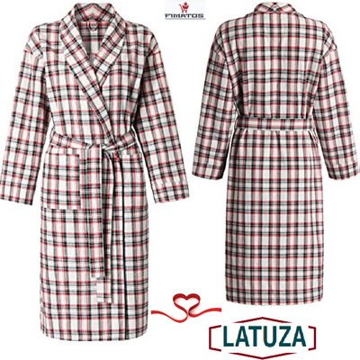 latuza men's cotton flannel robe