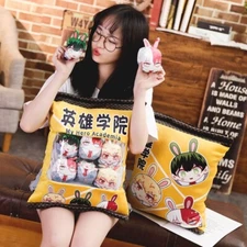 Anime My Hero Academia Plush Mini Toy Demon Slayer: Kimetsu No Yaiba Pillow