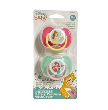 Disney Princess 2-Pack Pacifiers with Cover