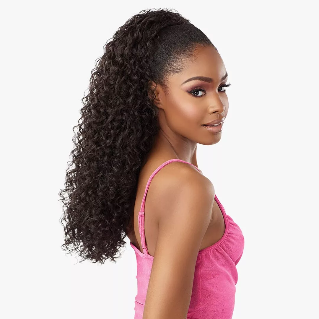 Half top wig updo