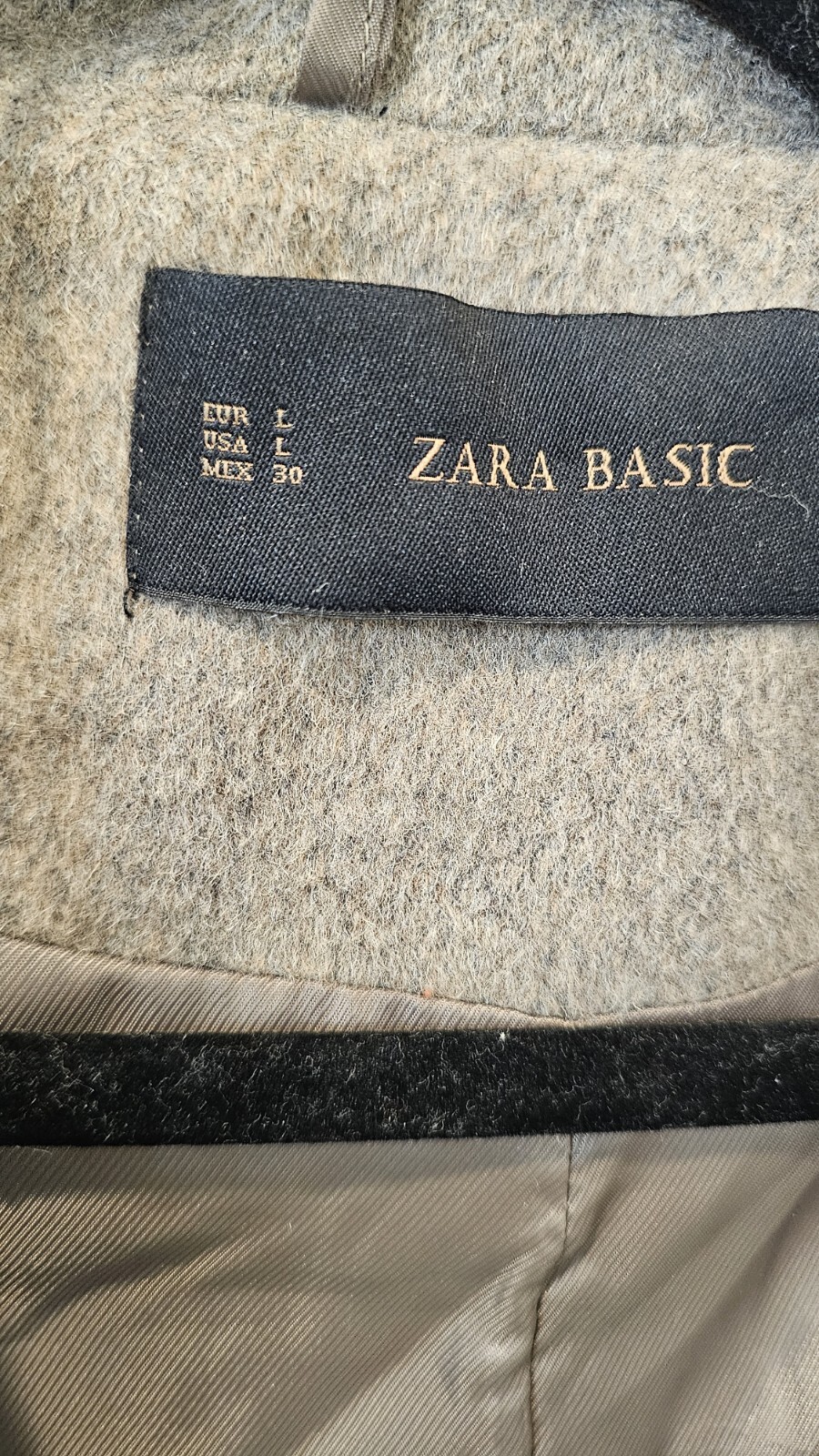 Zara Womens Full Length Wool-Blend Heavy Coat Size L SOLD-OUT image 10