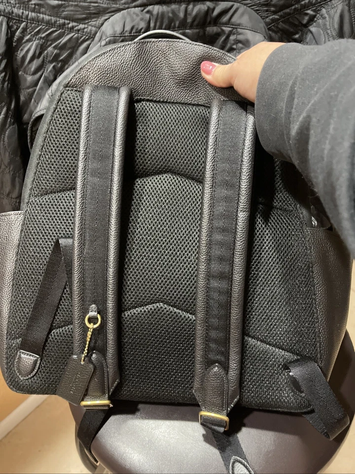 Рюкзак для подгузников Coach нейлон черный латунь оборудование 99290 - Изображение 2 из 4