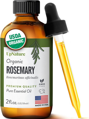 Organic Rosemary Oil - 100% Pure Rosemary for Hair, Scalp, Skin, 2Oz