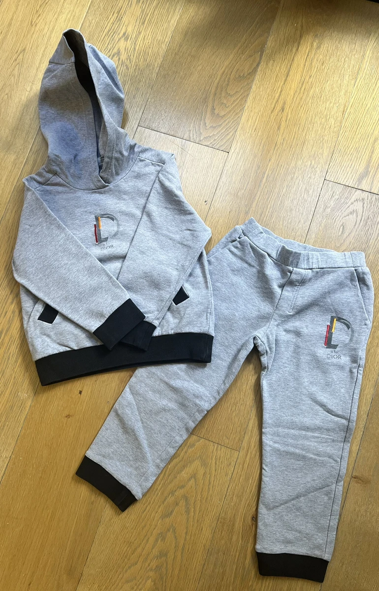 Christian Dior Grey Tracksuit kids Age 4. eBay