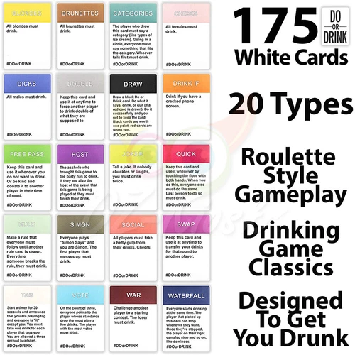 Do Or Drink Drinking Card Game for Adults Dirty & Fun Party Dare or Shots Cards - Picture 12 of 30