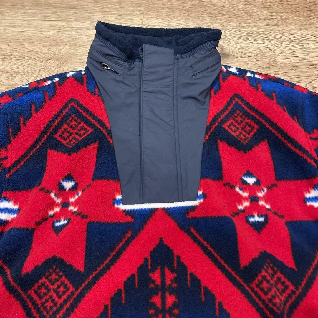 Polo by Ralph Lauren Native Indian Anorak Fleece Jacket Pullover Men From Japan