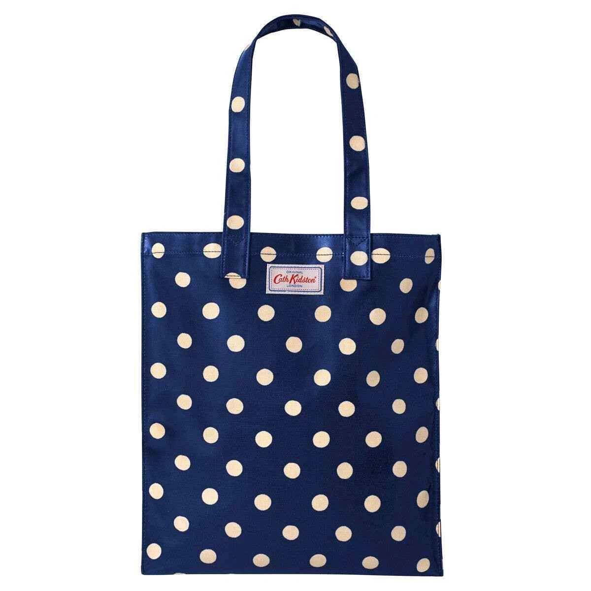 Cath Kidston Navy Beige Polka Dot PVC Carry All Bag - NWOT | eBay