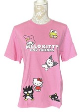 Sanrio Hello Kitty Friends Pink Short Sleeve Graphic Group T-Shirt -Size SMALL