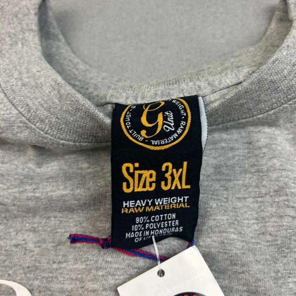 VTG G Unit Shirt Mens 3XL Gray Cotton Long Sleeves Heavyweight Y2K Tee NWT - Image 2 of 4