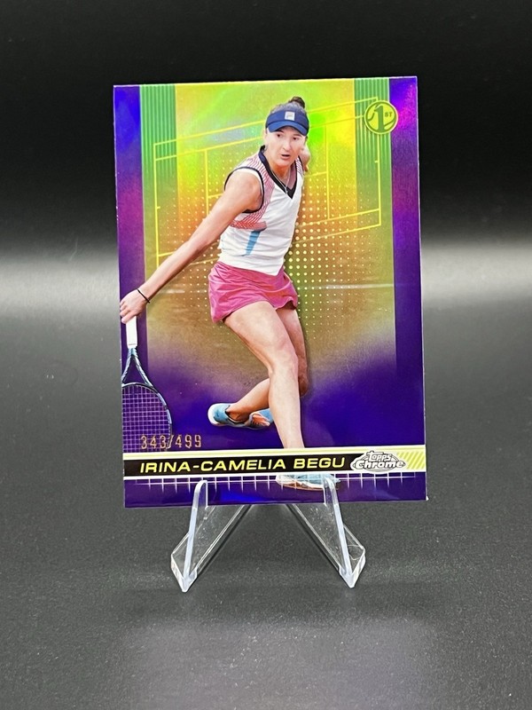 Irina Camelia Begu 2024 Topps Chrome Tennis 1st Purple Refractor 343/499
