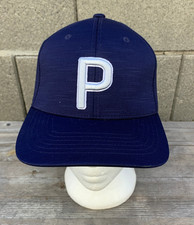 Puma Snapback Hat Blue White 3D P Logo OS Adjustable Embroidered Tour Exclusive