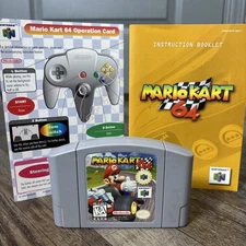Mario Kart 64 N64 Nintendo 64 Genuine Authentic With Booklet