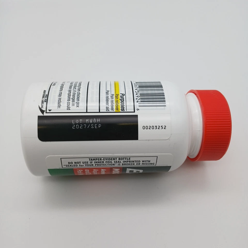 Excedrin Alivio del Dolor Migraña Aspirina Acetaminofén Cafeína 300 Ct 09/2027 Foto 3 de 3