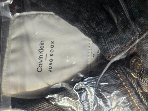 CALVIN KLEIN JUNG KOOK DENIM JACKET MEDIUM CKJK CAPSULE DENIM TRUCKER BTS BROWN image 4