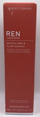 Ren Clean Skincare Smooth, Prep & Plump Essence Hydrating 3.3 fl. Oz. FREE SHIP