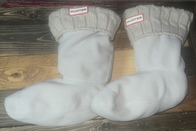 Hunter medium Gray Half Cardigan Boot Socks Liner Insulated Cozy