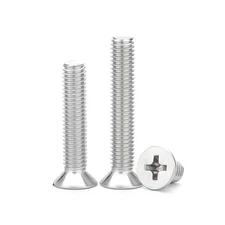 1/4-20 X 1-1/4'' (20 Pack) Flat Head Machine Screw, Phillips Drive, 304 Stainles