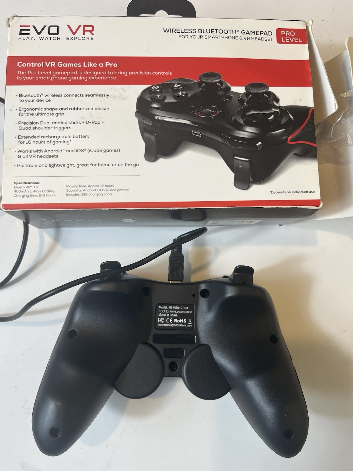 EVO VR Wireless Bluetooth Gamepad Pro Level - For Smart Phone Or VR Headset