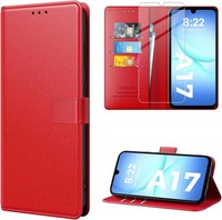 caslord HüLle FüR Samsung Galaxy A17 5G, PU Leder KlapphüLle Mit