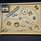 Vintage Estate Costume Jewelry Lot ALL SIGNED Trifari Monet Kramer Swarovski