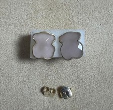 Pendientes TOUS Oso Plata 925 Cristal Tachuela Lindo Joyería Regalo Accesorios F369