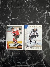 (2) Rick Tocchet 1987-88 Topps Rookie Card #2 / 1997-98 BAP Autograph Card. rookie card picture
