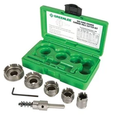 Greenlee Carbide Hole Cutter Kit, 7 Pieces