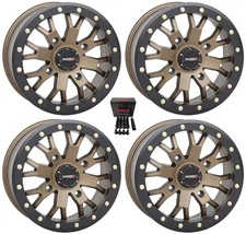 System 3 SB-4 Beadlock Bronze (4+3) UTV Wheels 15" Can-Am Commander Maverick (4)