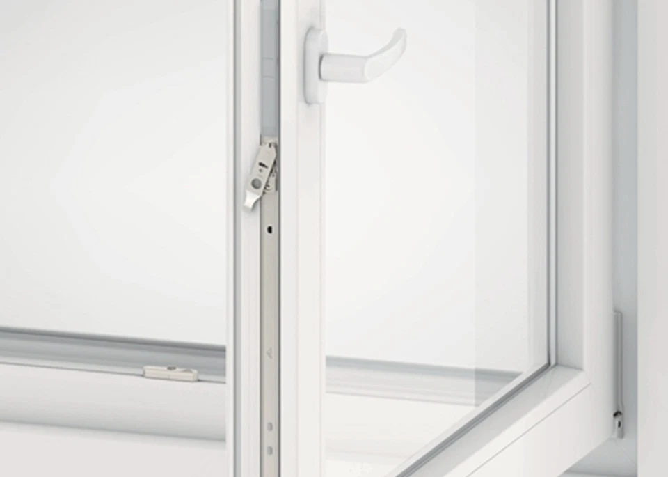 Elite Avora 28" x 48" inclinación y giro negro exterior e interior blanco Foto 2 de 4